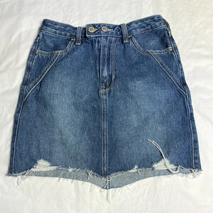 Hollister size 26 inch-waist (1 JR) ultra rise denim skirt
